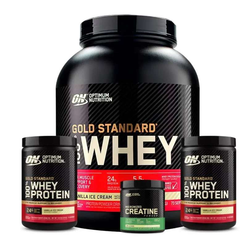 2 und Gold Standard 10 Serv + 1 und Gold Standard 5 LB + Creatine Optimum 60 Serv